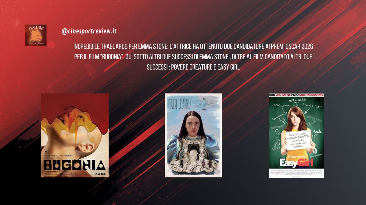 Emma Stone fa la storia agli Oscar 2026