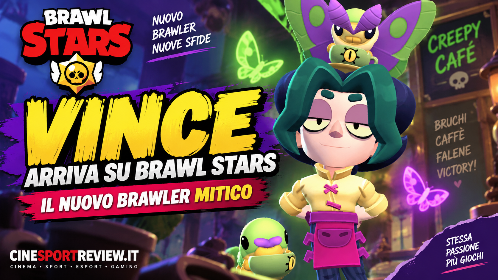 Vince, il nuovo Brawler mitico di Brawl Stars dell'aggiornamento di settembre 2026